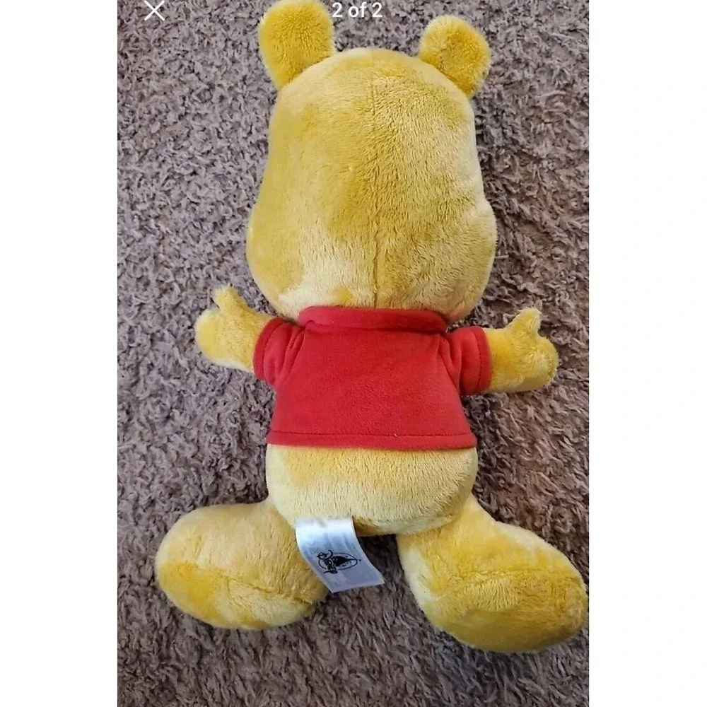 Disney Parks Store Winnie the Pooh Bear Big Feet Plush Stuffed Stuffy Animal 12